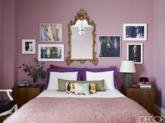 pastelové barvy interiér ložnice